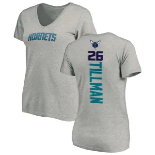 Women's Charlotte Hornets Xavier Tillman Ash Backer T-Shirt