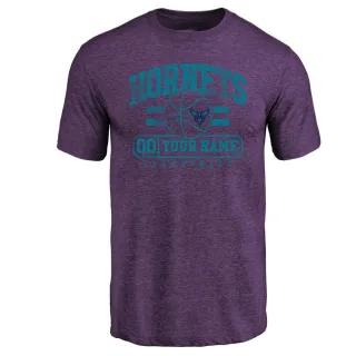 Youth Charlotte Hornets Custom Purple Baseline T-Shirt
