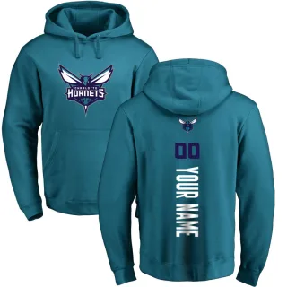 Youth Charlotte Hornets Custom Teal Branded Backer Pullover Hoodie