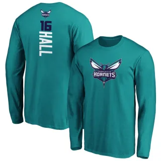 Youth Charlotte Hornets PJ Hall Teal Backer Long Sleeve T-Shirt
